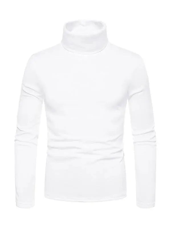 Fleece Pullover Turtleneck Men Sweater - Pullover Sweater - LeStyleParfait