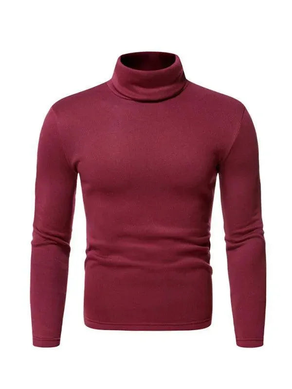 Fleece Pullover Turtleneck Men Sweater - Pullover Sweater - LeStyleParfait