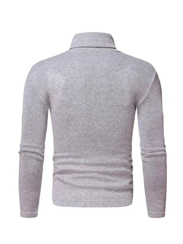 Fleece Pullover Turtleneck Men Sweater - Pullover Sweater - LeStyleParfait