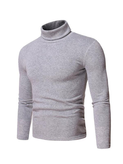 Fleece Pullover Turtleneck Men Sweater - Pullover Sweater - LeStyleParfait