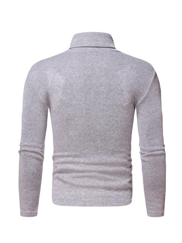 Fleece Pullover Turtleneck Men Sweater - Pullover Sweater - LeStyleParfait