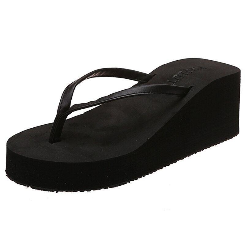Flip Flop Sandals - Wedge Shoes - LeStyleParfait