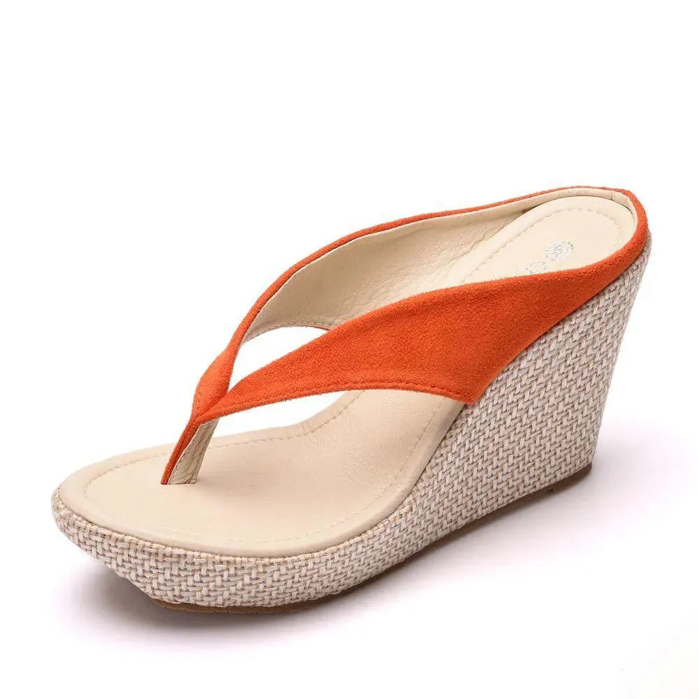Flip Flops Beach Sandals - Wedge Shoes - LeStyleParfait