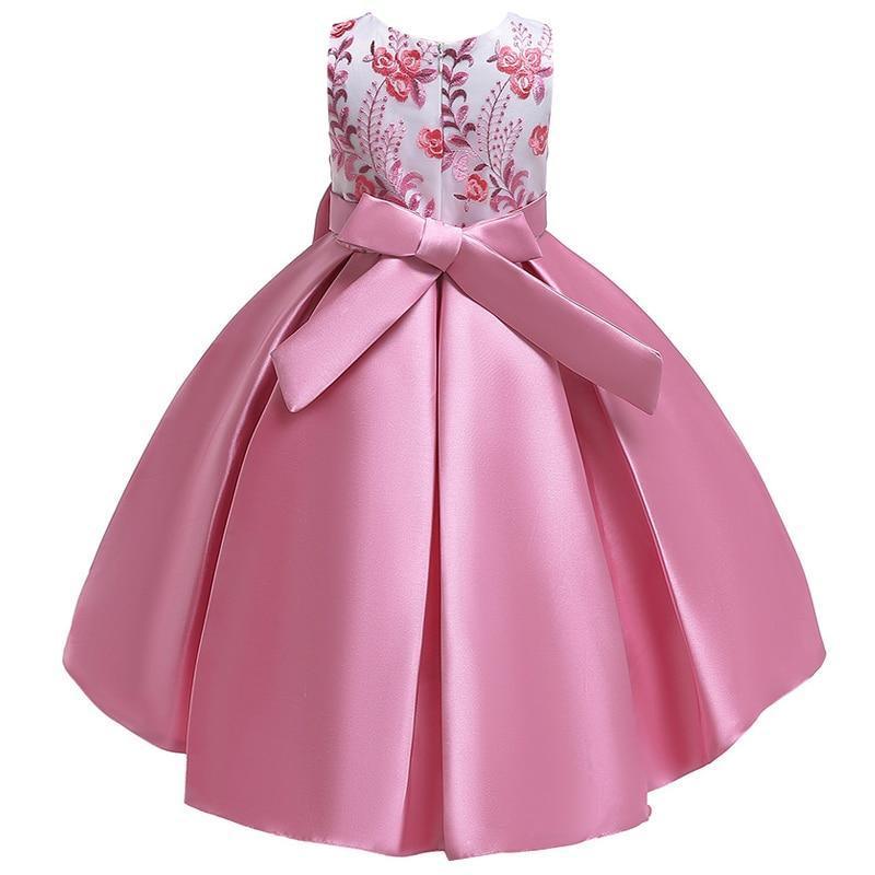 Floral Bow Dress For Girls- Sleeveless - Floral Dress - LeStyleParfait