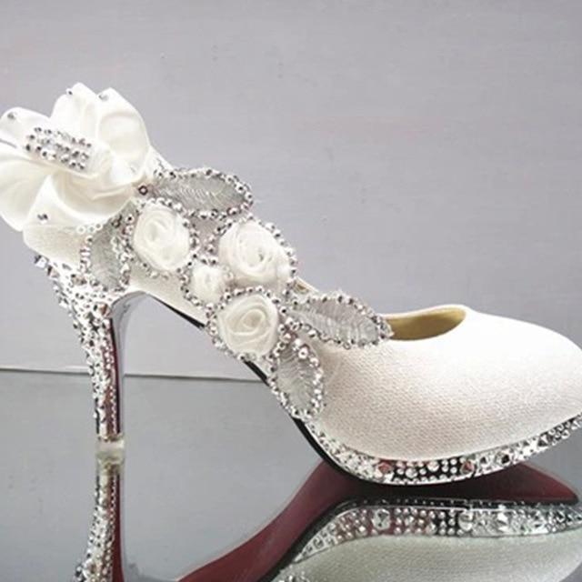 Floral Glitter Wedding Pumps Shoes - Pumps Shoes - LeStyleParfait