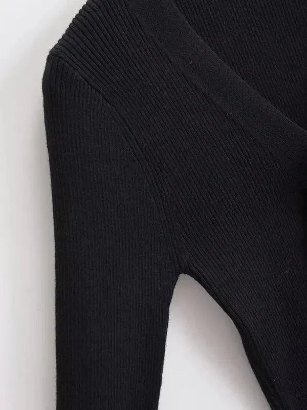 LeStyleParfait Women's Sweaters Casual Cardigan Plain-Solid V-Neck Long Sleeves-Cardigan Sweater