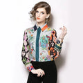 Floral Silk Shirt For Women - Women's Shirt - LeStyleParfait