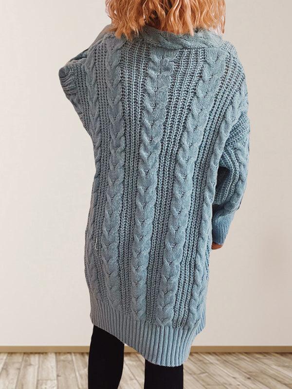 Flower Drop Sleeve Cardigan Sweater - Cardigan Sweater - LeStyleParfait
