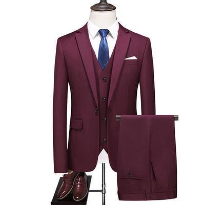 Formal Three Piece Business Suit - Three Piece Suit - LeStyleParfait
