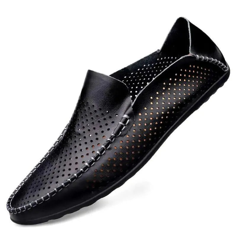 Gennaro - Breathable Leather Loafers - Loafer Shoes - LeStyleParfait