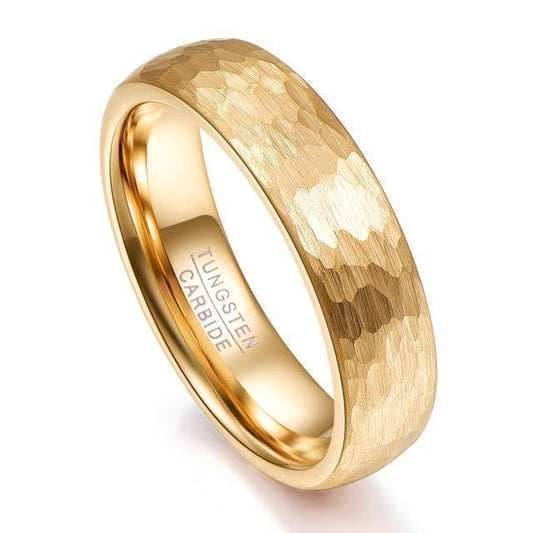 Geometric Gold Wedding Rings - Rings - LeStyleParfait