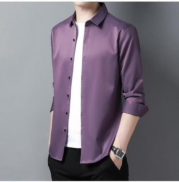 Gilan Plus Size Silk Shirts For Men - Silk Shirt - LeStyleParfait