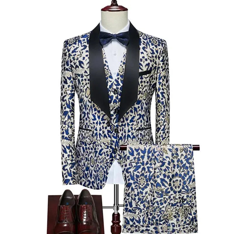 Giovanni Wild Three Piece Tuxedo Suit - Tuxedo Suit - LeStyleParfait