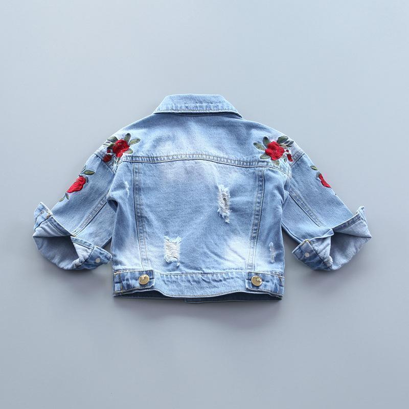 Girls Jacket Floral Jean Jacket - Kids Jackets - LeStyleParfait