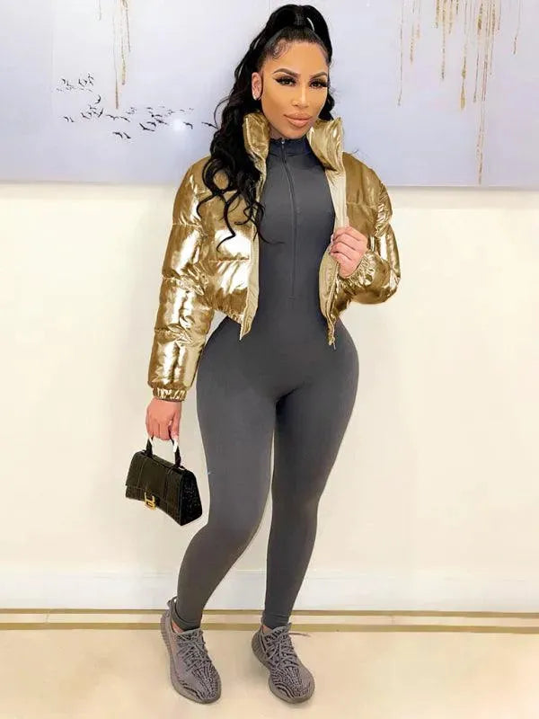 LeStyleParfait Women's Jackets Parkas, Winter Jacket Drawstring-Elastic Waist Turn Down Collar Sleeveless Plain-Solid-Winter Jacket