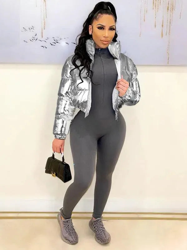 LeStyleParfait Women's Jackets Parkas, Winter Jacket Drawstring-Elastic Waist Turn Down Collar Sleeveless Plain-Solid-Winter Jacket