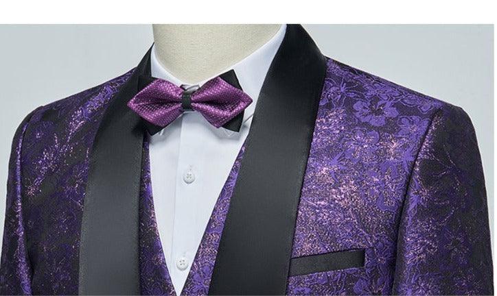 Gorka Luxury Three Piece Tuxedo Suit - Tuxedo Suit - LeStyleParfait