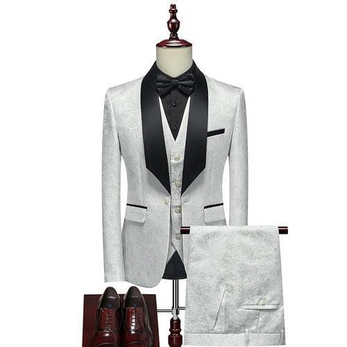 Gorka Luxury Three Piece Tuxedo Suit - Tuxedo Suit - LeStyleParfait