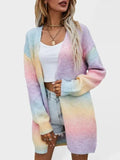 Gradient Tie-Dye Women Cardigan Sweater - Cardigan Sweater - LeStyleParfait