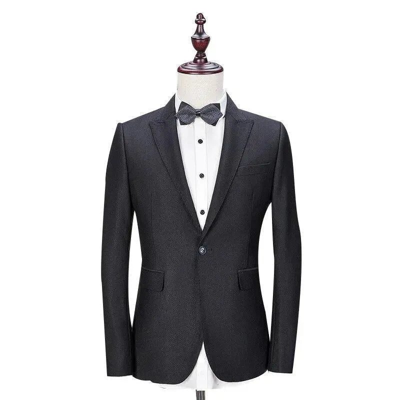 Grand Event Black Three Piece Men Suit - Tuxedo Suit - LeStyleParfait