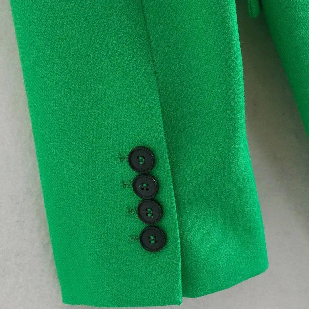 Green Mini Skirt Suit - Skirt Suit - LeStyleParfait
