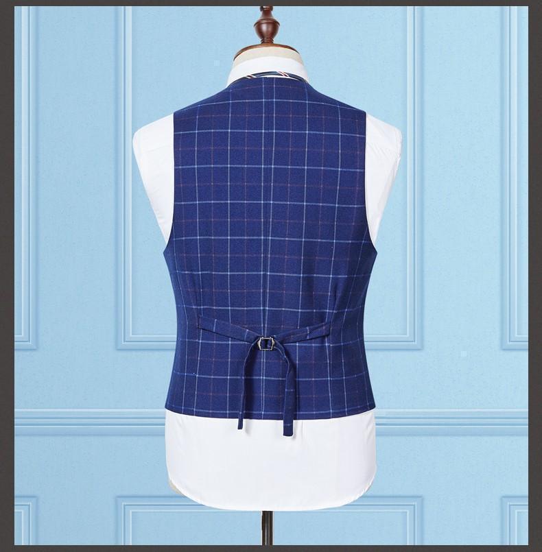 Grid Stripe Slim Fit Suit - Three Piece Suit - LeStyleParfait