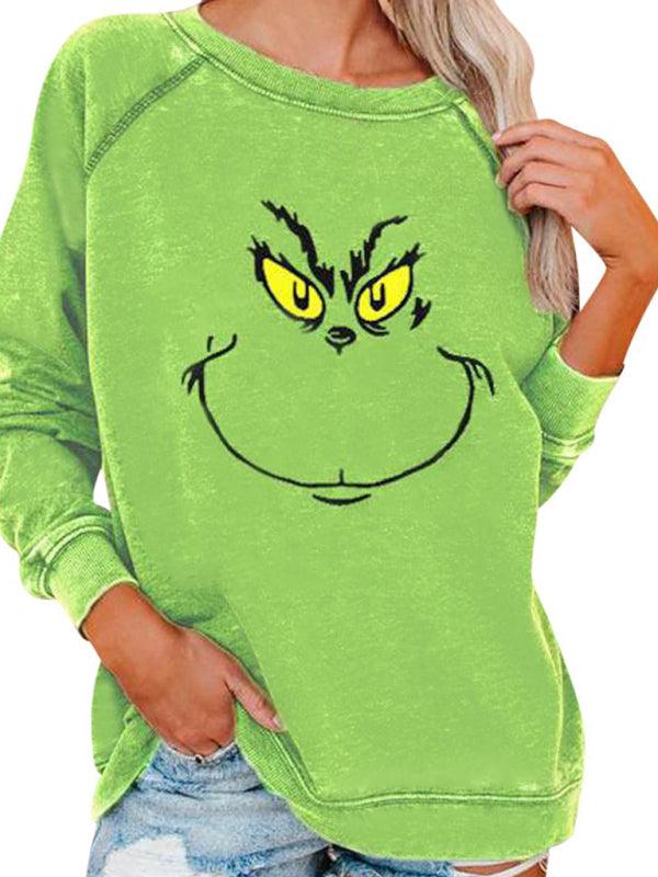 Grinch Print Women Sweatshirt - Women Sweatshirt - LeStyleParfait