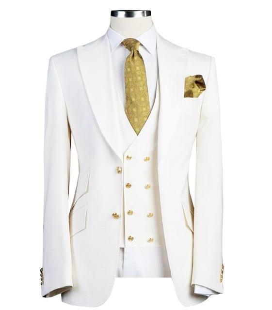 Hanks Three Piece Wedding Suit - Three Piece Suit - LeStyleParfait