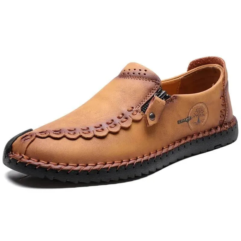 Harlow - Casual Leather Loafers - Loafer Shoes - LeStyleParfait