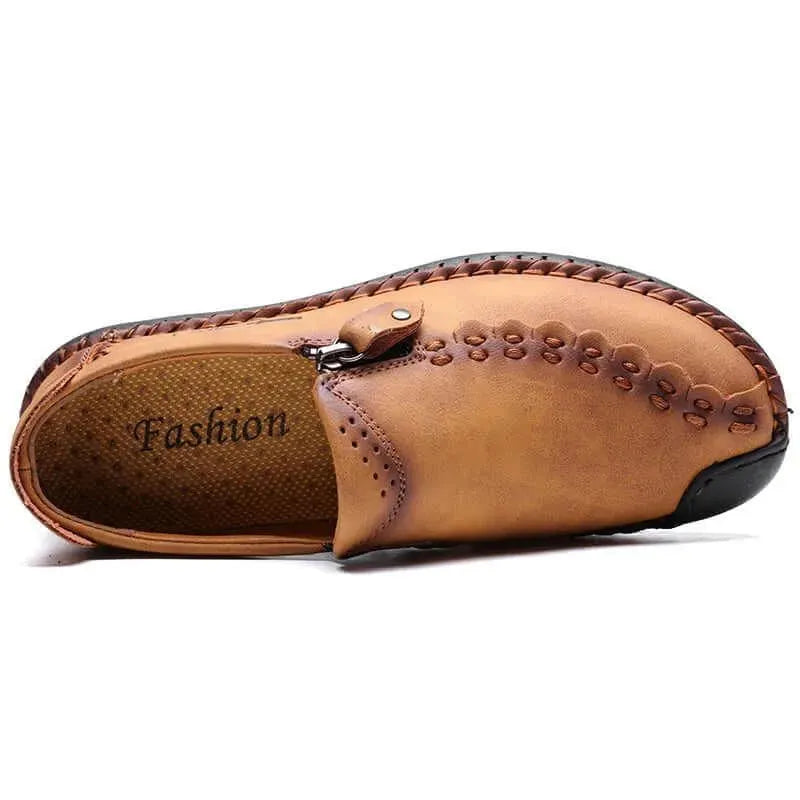 Harlow - Casual Leather Loafers - Loafer Shoes - LeStyleParfait