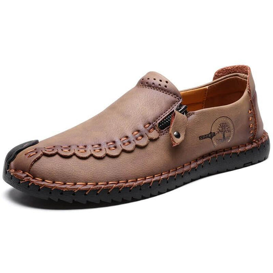 Harlow - Casual Leather Loafers - Loafer Shoes - LeStyleParfait