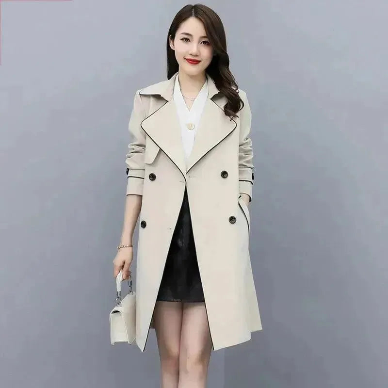 High-Quality Mid-Length Trench Coat Women - Trench Coat - LeStyleParfait