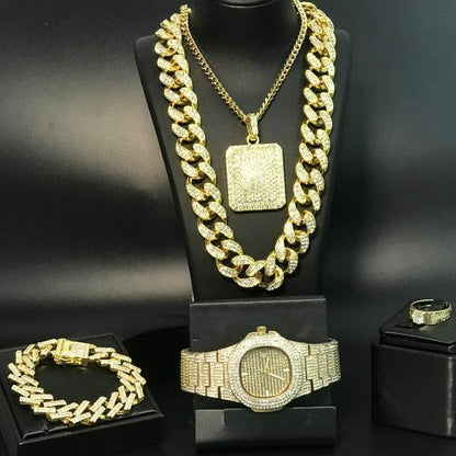 Hip Hop Jewelry Set For Men - Jewelry Set - LeStyleParfait