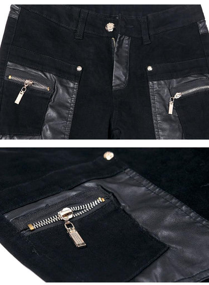 Hip Hop Leather Pants For Men - Men's Jeans - LeStyleParfait