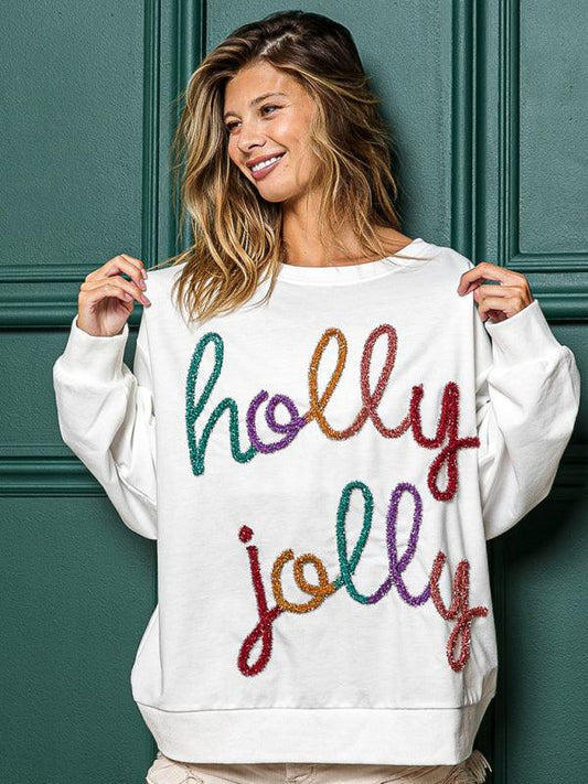 Holly Print Women Sweatshirt - Women Sweatshirt - LeStyleParfait