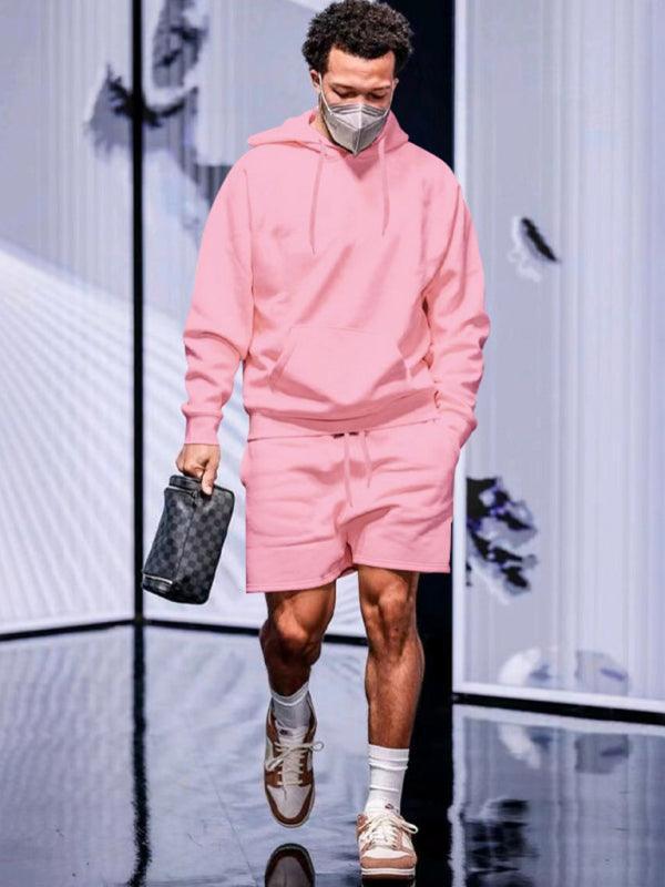 Hooded Fleece Men Clothing Shorts Set - Clothing Set - LeStyleParfait