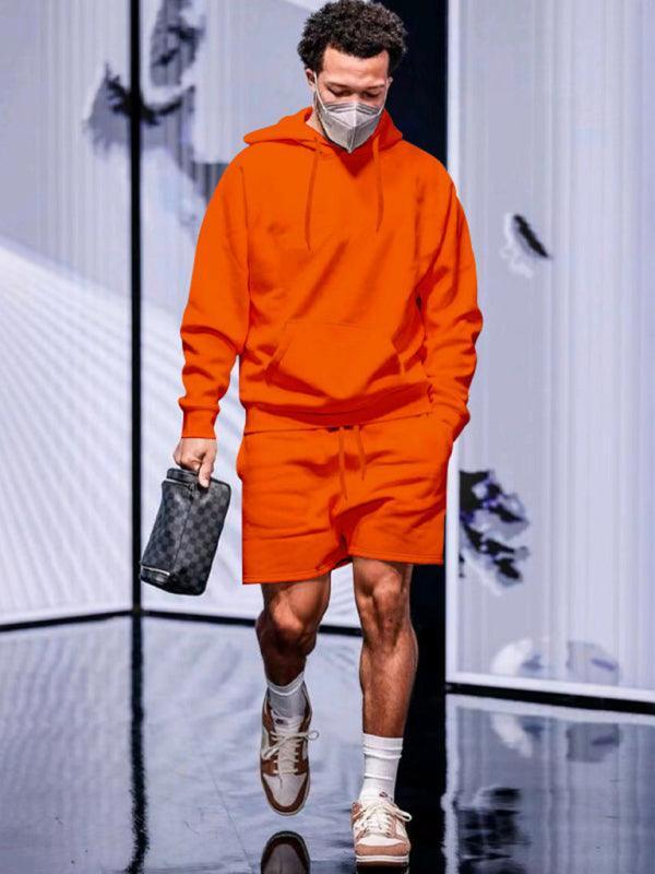 Hooded Fleece Men Clothing Shorts Set - Clothing Set - LeStyleParfait