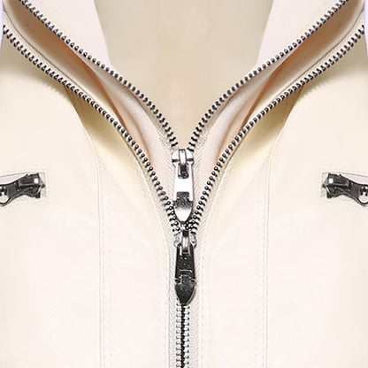 Hooded Leather Jackets For Women - Leather Jacket - LeStyleParfait