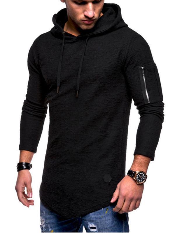 Hooded Men Casual T-Shirt Solid - T-Shirts - LeStyleParfait