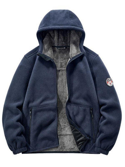 Hooded Winter Men Fleece Jacket - Fleece Jacket - LeStyleParfait