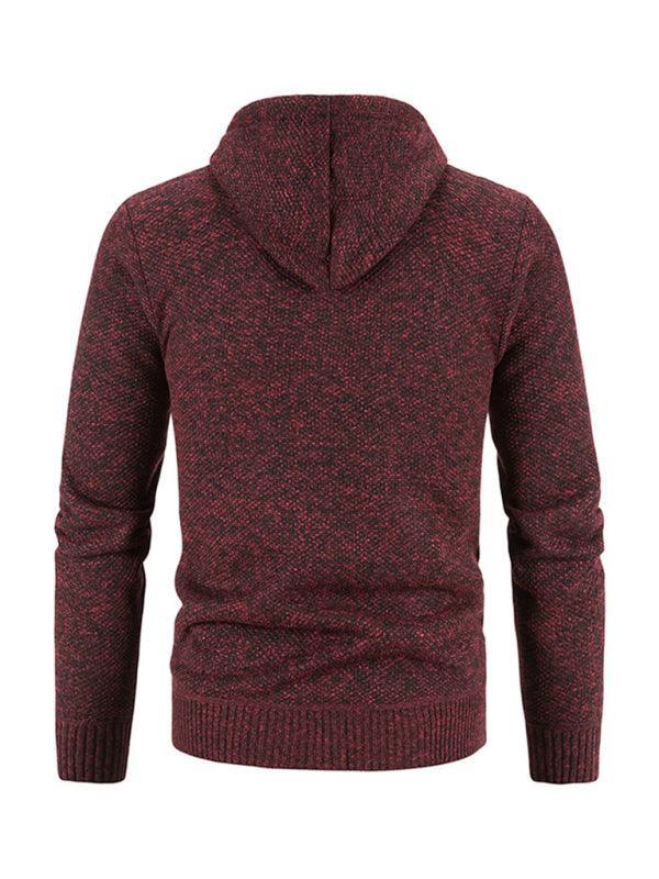 Hooded Zipper Men Cardigan Sweater - Cardigan Sweater - LeStyleParfait