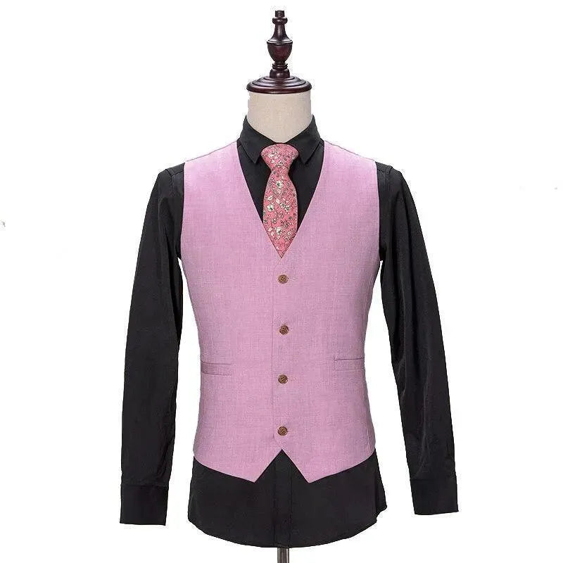 Iconic Pink Business Days 3 Piece Suit - Three Piece Suit - LeStyleParfait