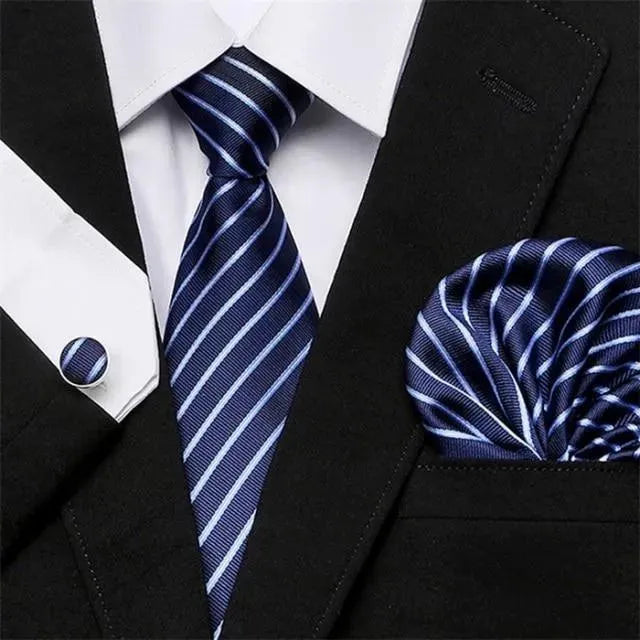 Jacquard Woven Necktie Set - Necktie | LeStyleParfait-Necktie