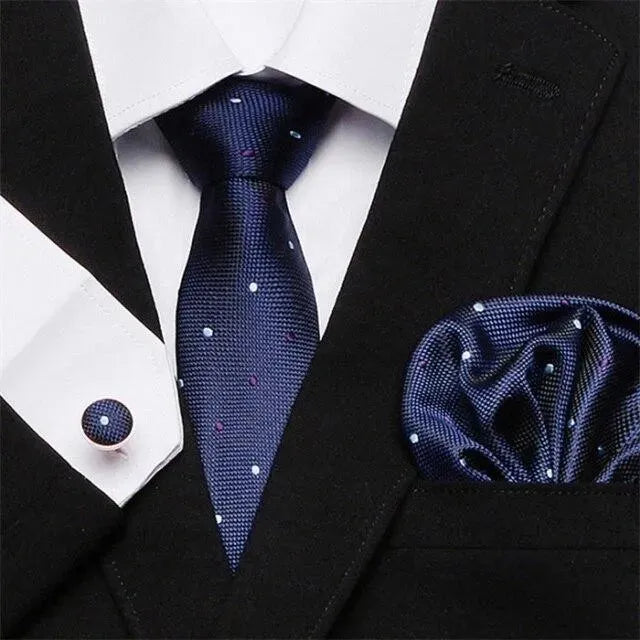 Jacquard Woven Necktie Set - Necktie | LeStyleParfait-Necktie