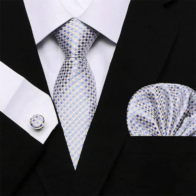 Jacquard Woven Necktie Set - Necktie | LeStyleParfait-Necktie
