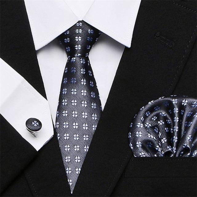 Jacquard Woven Necktie Set - Necktie - LeStyleParfait