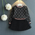 Kids Clothing Set Girls Pleated Skirt Suit - Kids Clothing Set - LeStyleParfait