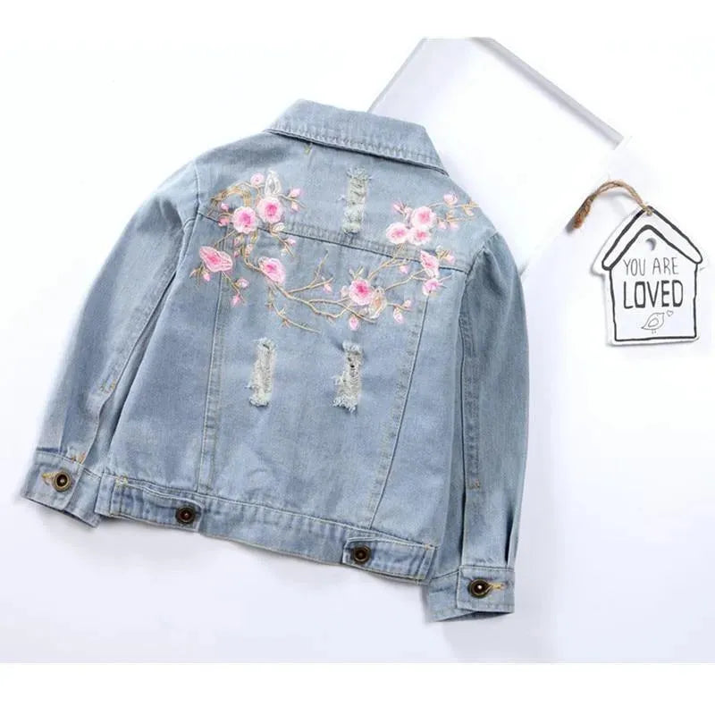 Kids Jean Jacket Ragged Fashion Jacket - Kids Jackets - LeStyleParfait