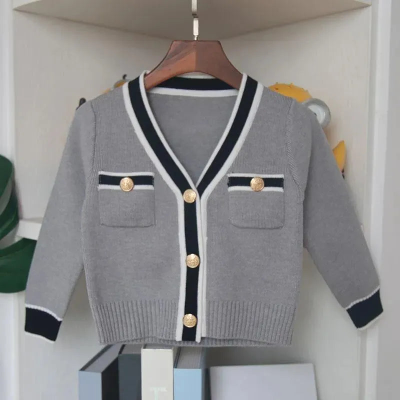 Kids Skirt Suit Girls Cardigan With Skirt Cothing Set - Kids Clothing Set - LeStyleParfait