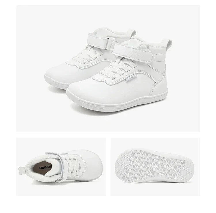Kids' Sneakers - Mid-Top Kids Ankle Boots Sneakers - Hook-Loop Velcro Winter Sneakers-Sneakers-LeStyleParfait